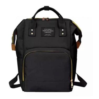 Imagem de Mochila Bolsa Saída Maternidade Multifunção Termica Preta