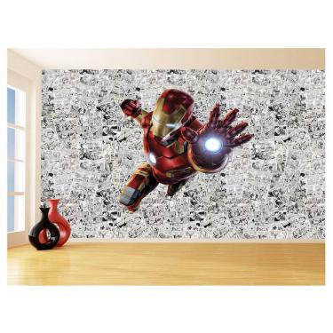 Imagem de Papel De Parede 3D Heróis Página Quadrinhos Hq 3,5M Nhma145