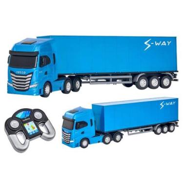 Imagem de Caminhão Brinquedo Iveco Bau S-way Com Controle Remoto Usual