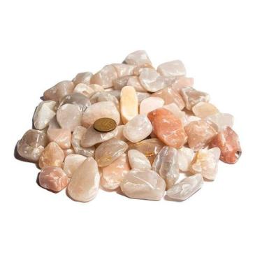 Imagem de 1Kg de Quartzo Goiaba Rolado - Pedra Natural de 20 a 35mm - Classe C -
