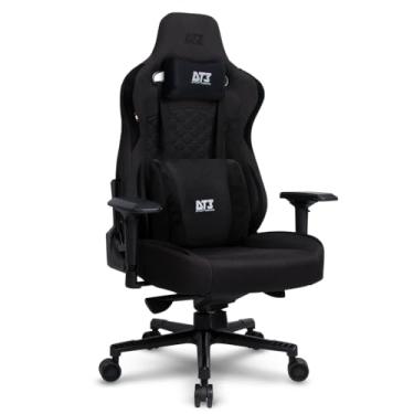 Imagem de Cadeira Gamer DT3 Rhino Fabric, ergonomica e confortável em Tecido DT3 TechSoft™, espuma injetada, estrutura reforçada em aço, braços 4D+, suporta até 200kg e altura máx. de 2,00m (Cool Black)
