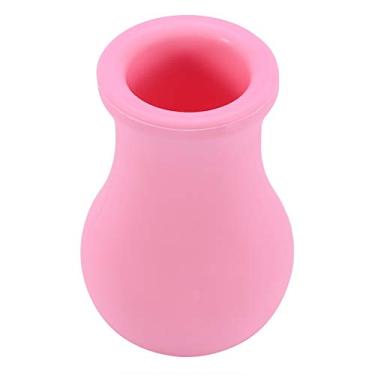 Imagem de RiToEasysports Dispositivo Potencializador de Lábios Em Forma de Vaso Portátil para Lábios Mais Cheios e Linhas Reduzidas, Ferramenta de Beleza de Silicone Rosa 8x4cm