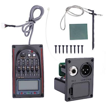 Imagem de HEEPDD Aprimore o Seu Som de Guitarras Acústicas Com LCD 5 Banda de Guitarra Acústica PreHp Eq LC 5 Equalizador Tuner Piezo Pickup, Controle de Soofness, Manufatura Avançada, Ideal para Nan de