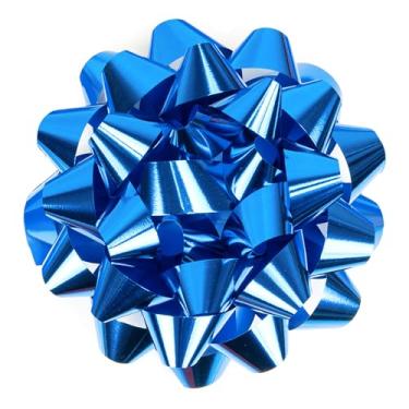 Imagem de WRAPAHOLIC Laço de presente de 23 cm - 1 laço - design azul real perfeito para aniversários, feriados, decorações de lembrancinhas de festa