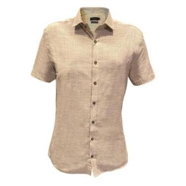 Imagem de Camisa Individual Mc Slim Bege Médio-Feminino