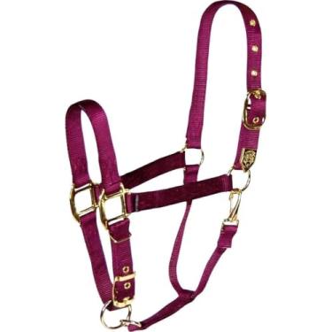 Imagem de Hamilton Halter de nylon de 2,5 cm com queixo ajustável, vinho - tamanho médio