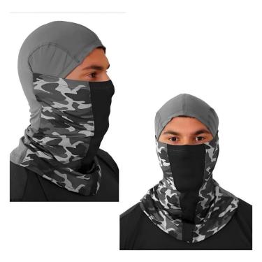 Imagem de Touca Ninja Mascara Paintball Tatica M Camuflada Urbana Cinz