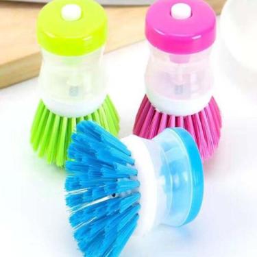 Imagem de Escova de limpeza com dispenser 9cm - bazar do saara
