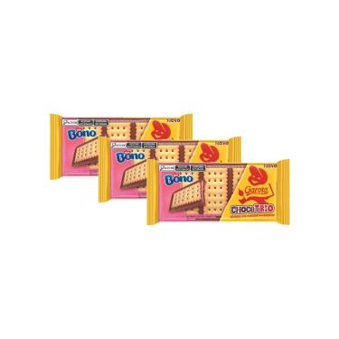 Imagem de Kit 3 Chocolate ChocoTrio Garoto Bono 90g