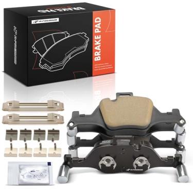 Imagem de A-Premium Conjunto de pastilhas de freio a disco de cerâmica frontal compatível com modelos BMW - X5 2019-2023, 530e 2018-2023, 530i 2017-2023, 540i, 430i Gran Coupe, i4, X6, 430i, 430i 540i 530e 530i