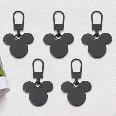 Imagem de 5 peças de substituição multifuncional com zíper - adequado para bagagem, jaquetas, mochilas, botas, carteiras, casacos - preto