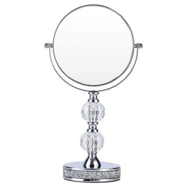 Imagem de Espelho de maquiagem Hanjue M020 360 Swivel Vanity 1X/5X Magnifying