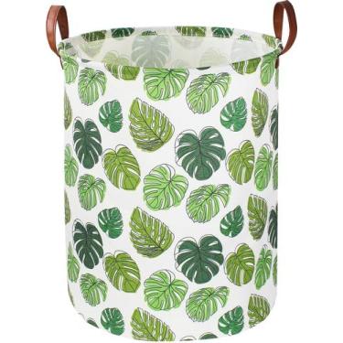 Imagem de Cesto de roupa suja NTAOHAMPER redondo 50x40cm impermeável