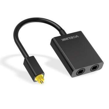 Imagem de Divisor de cabo óptico VCELINK Fiber 1 em 2 Saída Toslink Black