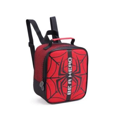 Imagem de Lancheira Térmica Infantil Spider Herói Escolar Meninos - Denlex