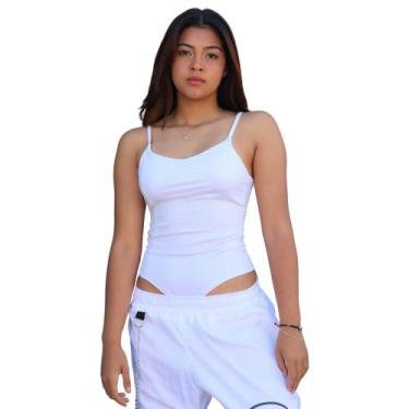 Imagem de Body Alcinha Básica Casual Tecido Suplex - Branco - K'Gente, G