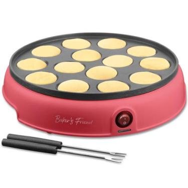 Imagem de Mini máquina de fazer panquecas Baker's Friend 14 buracos elétrica ver