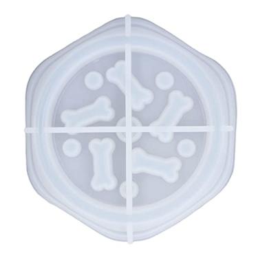 Imagem de Akozon Molde de Resina de Silicone Personalizável para Bandeja de Alimentos para Cães Diy - Alimentador de Animais de Estimação Conveniente e Prático para Vários Cães - Design de Padrões Interativos Material Seguro e Resistente Ao Desgaste (Molde de silicone para prato de comida de cachorro)