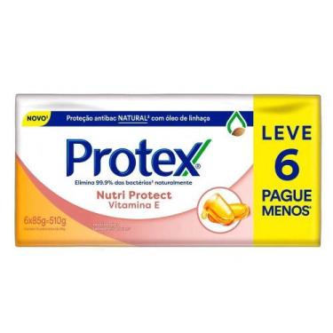 Imagem de Sabonete Protex Vitamina 85g Leve06 Pague05, Branco, 6 unidades, 85g
