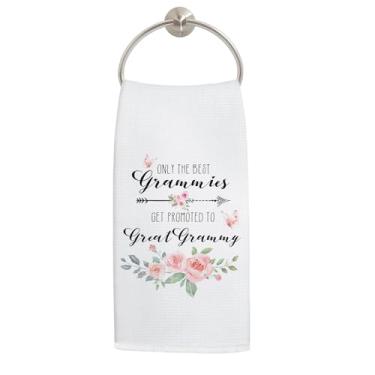 Imagem de LADOCK Promovido a ótimas toalhas de cozinha do Grammy, presentes da avó para o dia das mães, toalhas de mão para decoração de banheiro, papel de prato de anúncio de bebê GG para decoração de cozinha