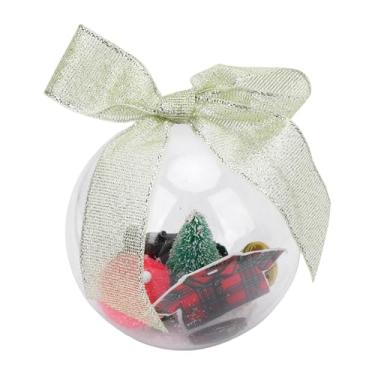 Imagem de Luocute Globo de Neve Pendurado, Ornamento Plástico do Feriado do Tema da Máquina de Costura do Vintage Com Cabo de Suspensão Resistente para a Decoração Interna da árvore de Natal (A)