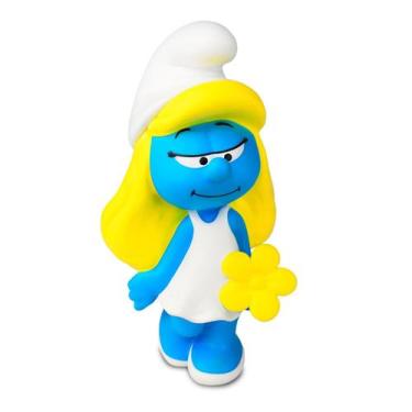Imagem de Boneco de Vinil Macio 14cm Smurfs Papai Smurf ou Smurfette - Cardoso T