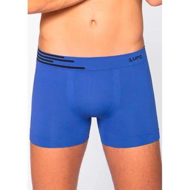 Imagem de Cueca Boxer Lupo 00436-002 Sem Costura Microfibra T.P/GG, P, 2920, Azu
