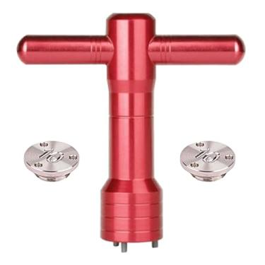 Imagem de Shakven Chave de parafuso para taco de golfe, conjunto de chave de parafuso para taco de golfe - Liga de alumínio chave de parafuso de golfe ferramenta conjunto de peso de taco de golfe - Chave de