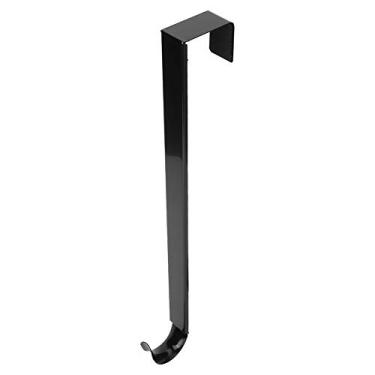 Imagem de Matybobe Guirlanda de Natal, guirlanda, gancho para decoração de férias, ferro forjado de metal, comprimento ajustável, preto, branco, gancho para porta, casaco, chapéu, bolsa, guarda-chuva