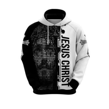 Imagem de Blusa Moletom Gospel Jesus Cristo Bíblia Fiel Hallel - Mundo Sublimado