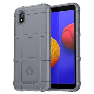 Imagem de IDEWEI Capa para Samsung Galaxy A3 Core, fibra de carbono refinada, anti-queda, anti-impressões digitais, proteção integral. A capa do telemóvel é compatível com Samsung Galaxy A3 Core