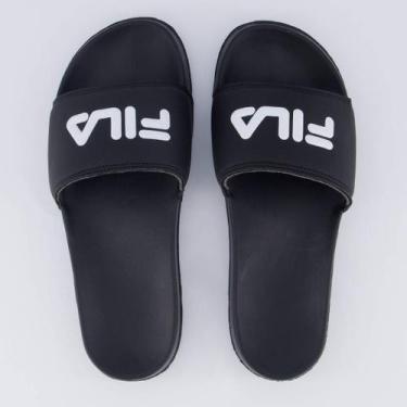 Imagem de Chinelo Fila Drifter Basic Preto e Bege, 40