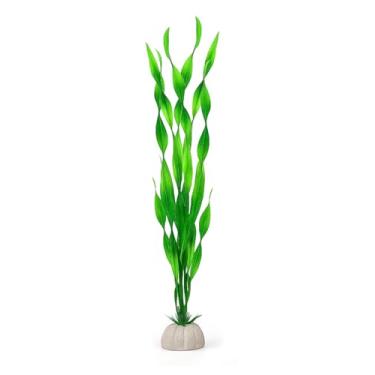 Imagem de D & K Exclusives Plantas artificiais de aquário, pacote com 10 decorações de aquário de plástico de 21,6 cm, decoração colorida de paisagem aquática para água doce, tanques tropicais (planta de algas