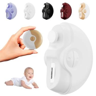 Imagem de Cortador de unhas elétrico, cortador de unhas elétrico de carregamento sem fio de 2 velocidades, cortador de unhas elétrico seguro para bebês, crianças, adultos, idosos (branco)