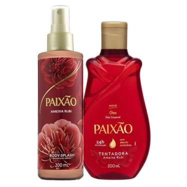 Imagem de Kit Paixão Ameixa Rubi: Óleo Corporal e Body Splash 200ml