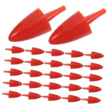 Imagem de 100 peças mini cenoura boneco de neve acessórios de nariz DIY kit de artesanato pequenas peças de segurança para decorações de inverno, material de construção de boneco de neve ao ar livre