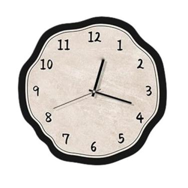 Imagem de Relógio de parede Buttercream-Style Living Room Wall Clock Silent Operation Versatile Design para decoração de casa(30cm x 30cm)