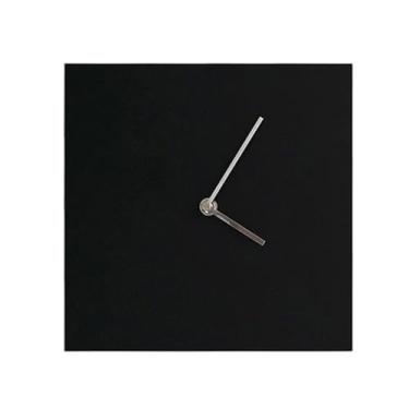 Imagem de Relógio de parede Relógio de parede minimalista nórdico silencioso Klein azul ou preto, alimentado por bateria para decoração de casa(Preto)
