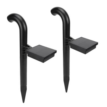Imagem de RiToEasysports 2 Peças de Luzes Solares de Jardim de 23,2 pol. Refletores Solares Externos de Alta Eficiência para Caminhos, Calçadas, Jardins, Quintal, Material Acrílico ABS, Iluminação Automática,
