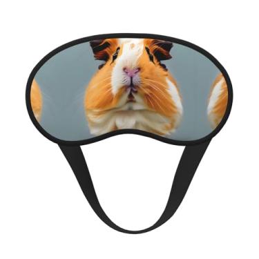 Imagem de Máscara de dormir blackout com estampa de porquinho-da-índia Cut Eye Mask Soft Light Cover Sleepers Meditation Travel Yoga