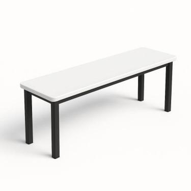 Imagem de Banco Refeitorio 170X30x47 Branco 4 Lugares - Geeb Work