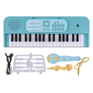 Imagem de TARSHYRY Teclado de Mini Piano, 37 Key Pequeno Piano de Teclado Com Microfone e Música Stand para Meninos Grils Beginners Birthday Gift (Verde)