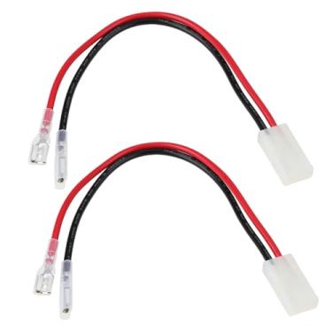 Imagem de OTOTEC 2Pcs Bait Boat Battery Leads 2P Female Connector 6.3mm 16AWG 20cm with Protective Sleeve Compatible with Microcat