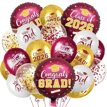 Imagem de Balões de formatura 2025 (marrom e dourado)