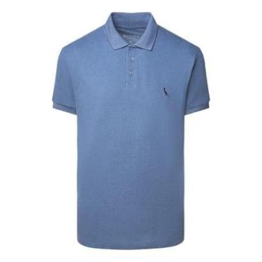 Imagem de Camisa Polo Reserva Regular Gola Denim Azul Atlantico-Masculino