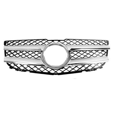 Imagem de Bapmic 2048802983 Conjunto de grade de para-choque dianteiro com orifícios brilhantes para Mercedes-Benz X204 GLK250 GLK350 2013-2015