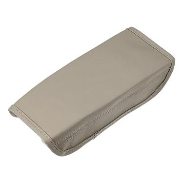 Imagem de A ABSOPRO Capa de apoio de braço para assento de carro tampa protetora interior capas de armazenamento guarnição para Hyundai Tucson 2022 2023 couro sintético bege