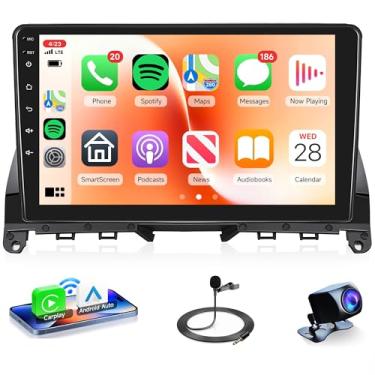 Imagem de Rádio automotivo 4G + 64G Android 15 sem fio para Mercedes Benz C300 W204 C350 C-Class C180 C200 C230 C250 2006-2011, Rimoody Car Stereo GPS WiFi, Android Auto 22.9 cm Touchscreen BT FM Backup Camera