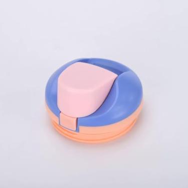 Imagem de Tampa de substituição compatível com copo Owala Freesip Sway de 1,2 litros, acessório de tampa de copo de garrafa de água à prova de vazamento compatível com Owala 1,134 g, livre de BPA (azul com rosa