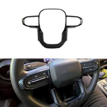 Imagem de Korlot Acessórios de acabamento de volante estilo fibra de carbono para Chevrolet Colorado/GMC Canyon 2023-2024